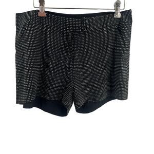 Alessandro Miele Black Silver Studded Shorts Large